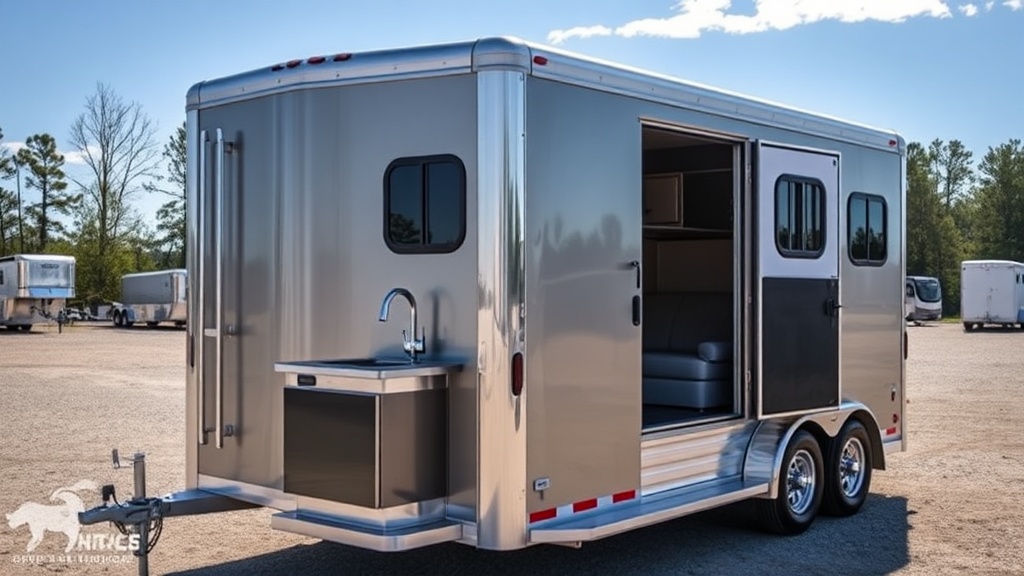 Featherlite 8549 Living Quarters: Sleeper and Kitchenette
