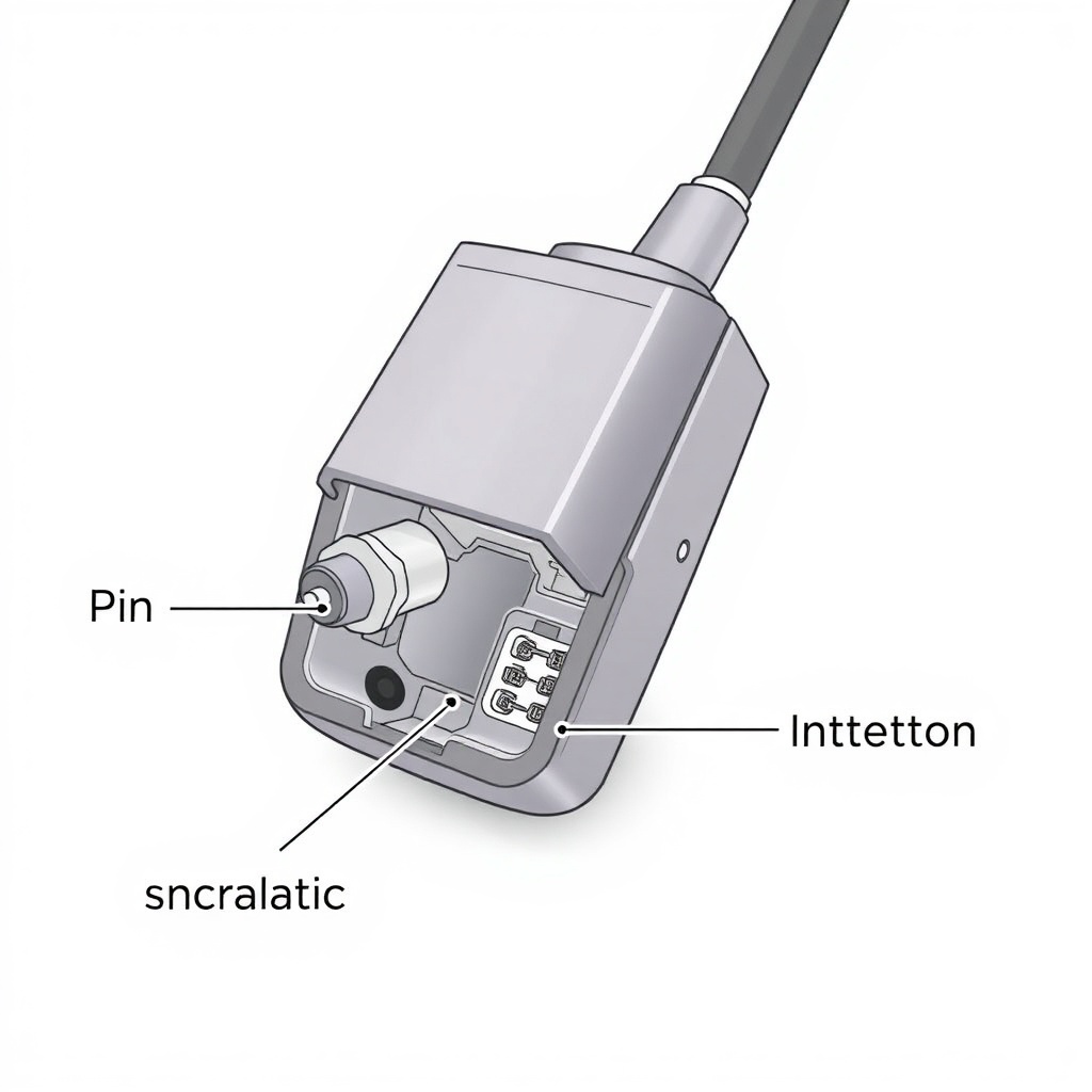Illustration showing a cross-section of a Featherlite 8549’s breakaway switch