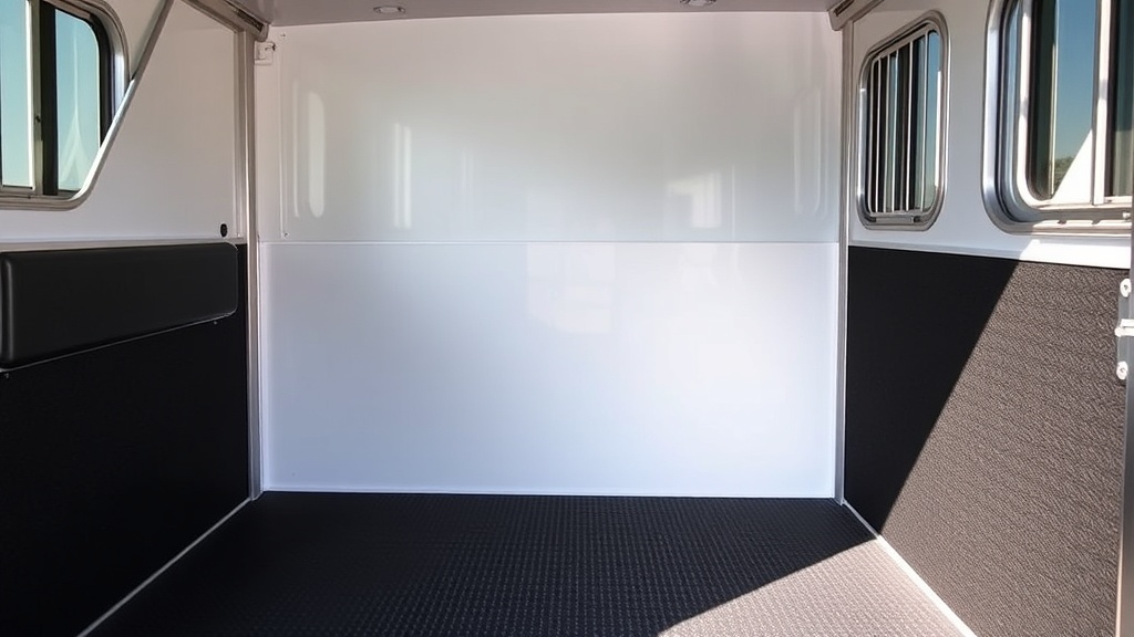 Sundowner SunLite Horse Compartment: Padding and Kick Mat