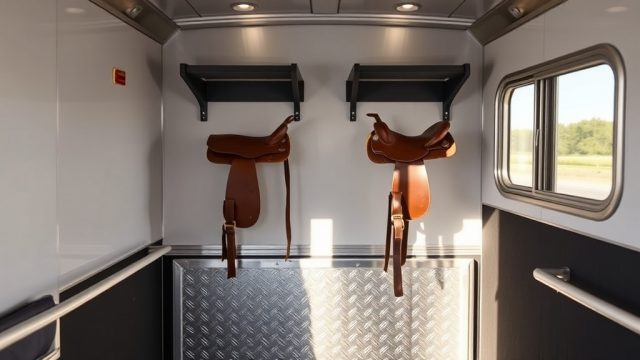 Sundowner SunLite Tack and Storage: Saddle Racks and Vents