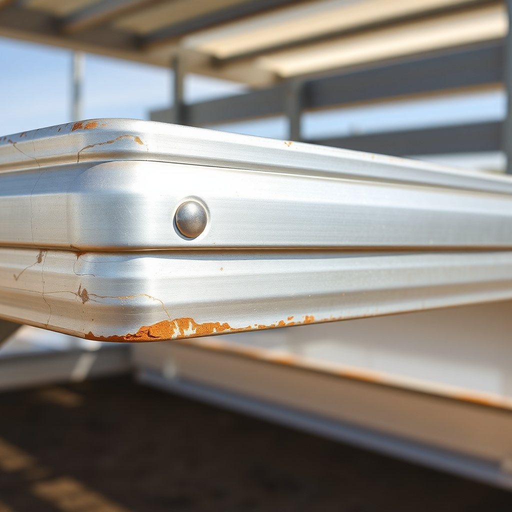 Close-up photo of an aluminum frame HorseTrailerPro showing smooth welds and corrosion-fre
