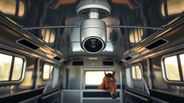 HorseTrailerPro Horse Compartment: Security Camera Systems for Monitoring Horses
